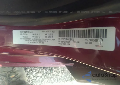 2016 Chrysler 200 Limited z USA, uszkodzony, nr VIN 1C3CCCABXGN125031